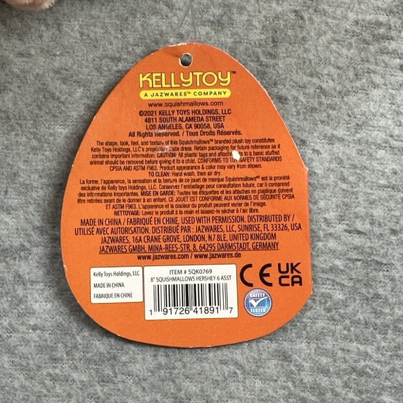 Squishmallow Halloween Plush Vlad The Hershey Chocolate Vampire 8" Toy 2021 NWT - Picture 8 of 9